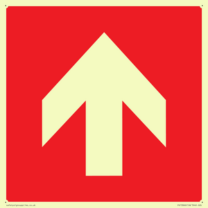 Up arrow (white on red background)